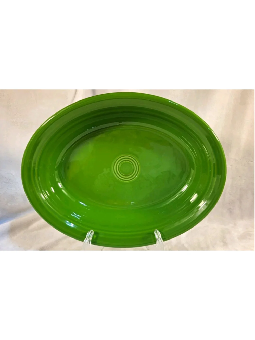 Retired Oval Baker 10 1/4 in 40 oz shamrock green Fiestaware Fiesta HLC